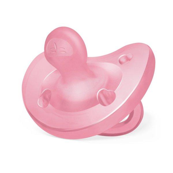 CHICCO Physio teljesen szilikon cumi 6-16h hónapos lányoknak 1 db