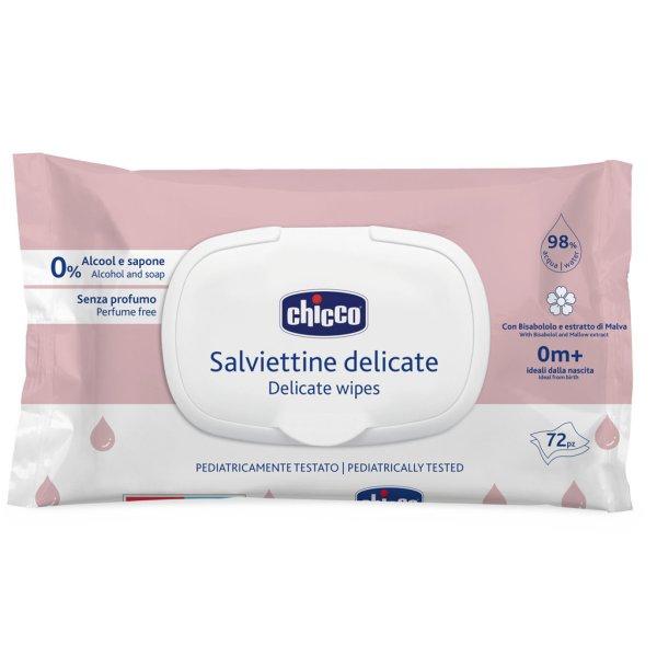 CHICCO Gyermek nedves törlőkendők Kamillával 72 db