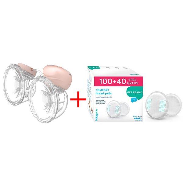 BabyOno mellszívó Twinny elektromos, viselhetõ, dupla - 100 plusz 40db
melltartóbetéttel 1002 - 296/140