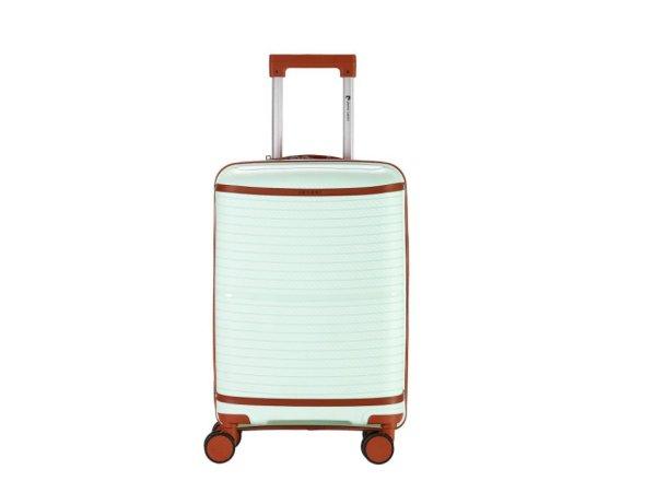 Pierre Cardin bőrönd közepes méret 63 cm almazöld