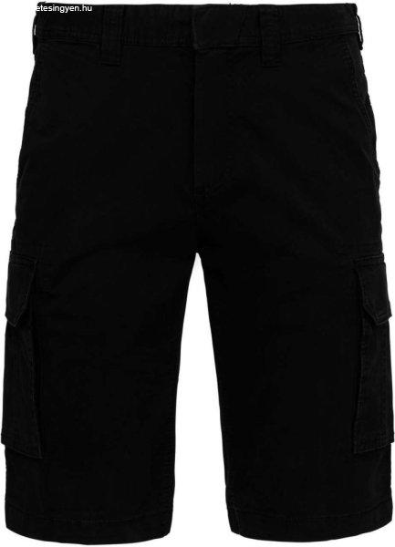 Férfi oldalzsebes bermuda, Kariban KA754, Black-42