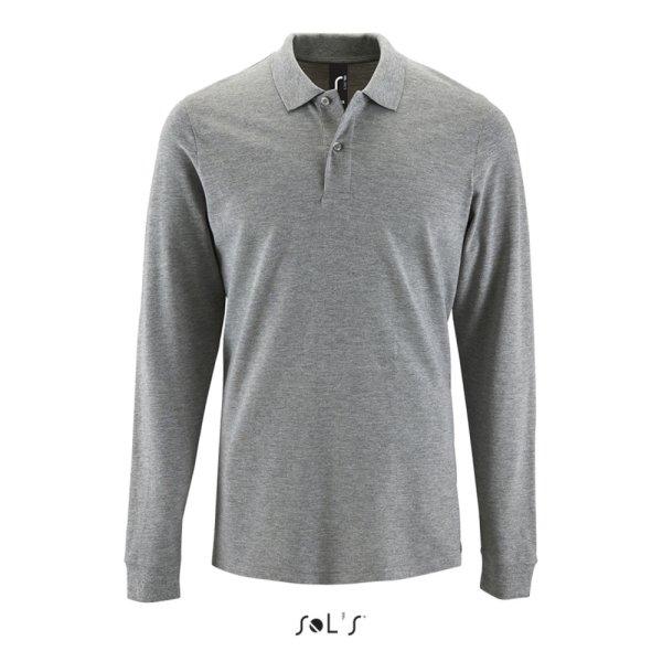 Férfi PERFECT hosszú ujjú galléros piké póló, SOL'S SO02087, Grey
Melange-L