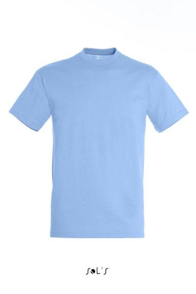 Uniszex REGENT kereknyakú rövid ujjú pamut póló, SOL'S SO11380, Sky
Blue-XS