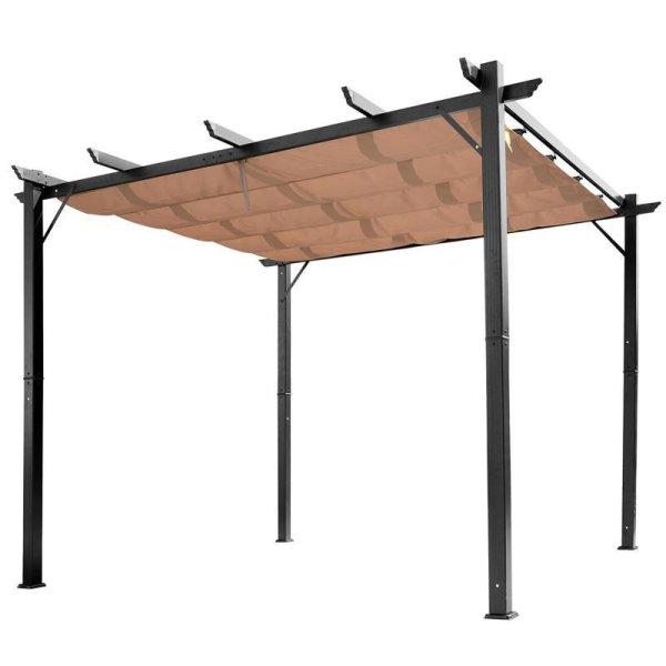 Alumínium Pergola kerti pavilon 3x4 m krém színben