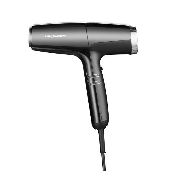 BaByliss PRO Professzionális nagy sebességű hajszárító Falco Black &
Silver BAB8558BE