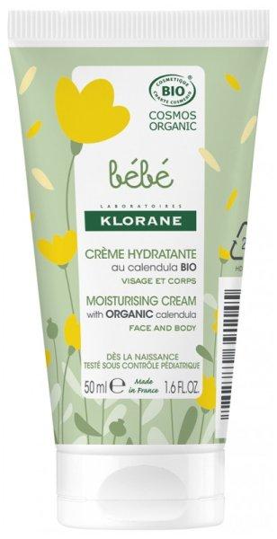 Klorane Hidratáló krém bio körömvirággal Bebe (Moisturising Cream) 50 ml