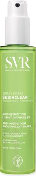 SVR Testpermet problémás bőrre Sebiaclear (Smoothing Anti-Imperfection Body
Spray) 150 ml
