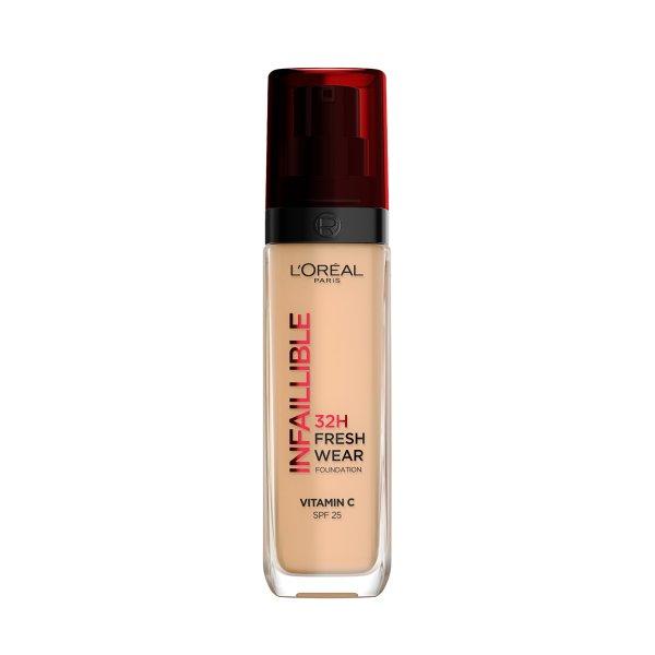 L'Oréal Paris 32 órás smink Infaillible 32H Fresh Wear SPF 25 (Foundation) 30
ml 220 Sand