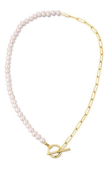 JwL Luxury Pearls Divatos aranyozott nyaklánc valódi folyami gyöngyökkel
JL0787