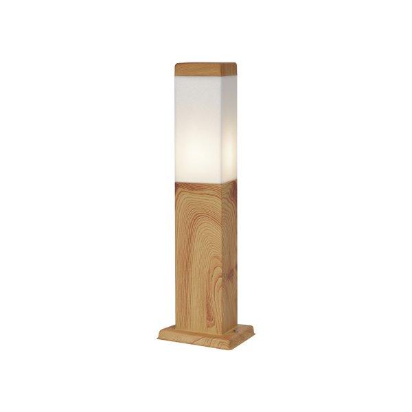 Modern kültéri állólámpa acélból, famintával, 45 cm, IP44 - Malois