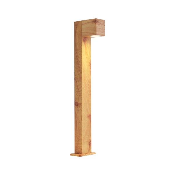 Modern kültéri állólámpa alumíniumból, famintával, 65 cm, IP44 - Baleno