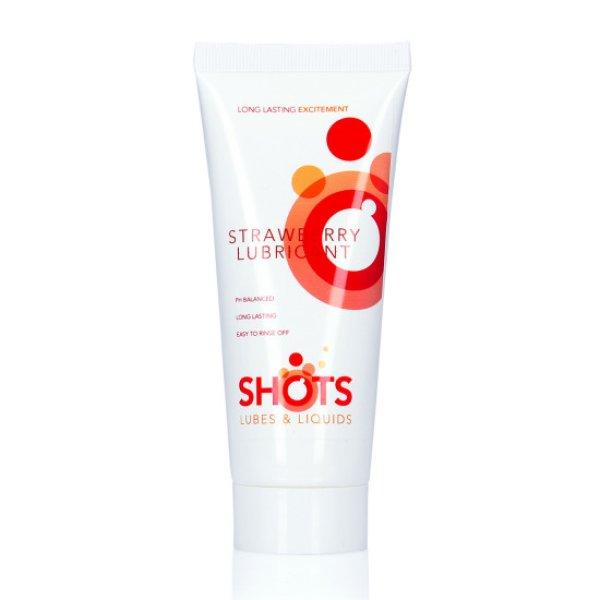 SHOTS LUBES LIQUIDS Lubricant - Strawberry - 3 fl oz / 100 ml