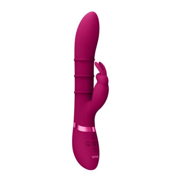 Vive Sora Up & Down Stimulating Rings Vibrating G-Spot Rabbit Purple