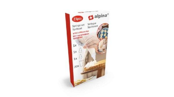23 részes habzsák és díszítőcső készlet Alpina