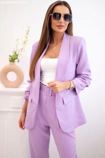 Elegáns kabát és nadrág szett modell 80172K színű lila