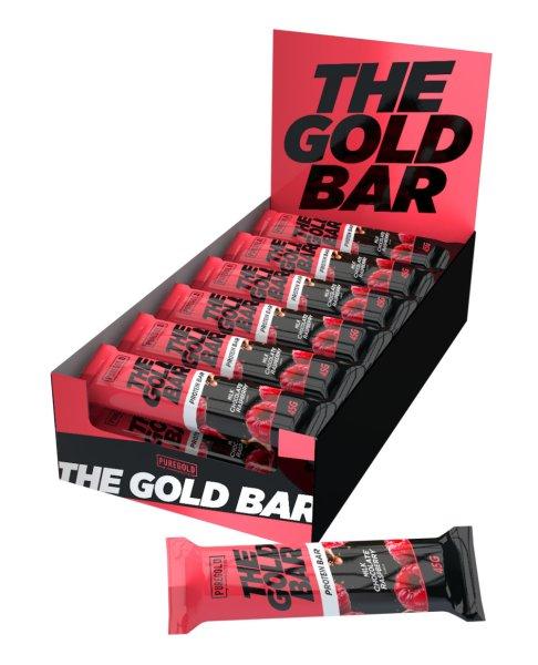 PuregGold Goldbar Crispy Choco Raspberry 18X45g Box