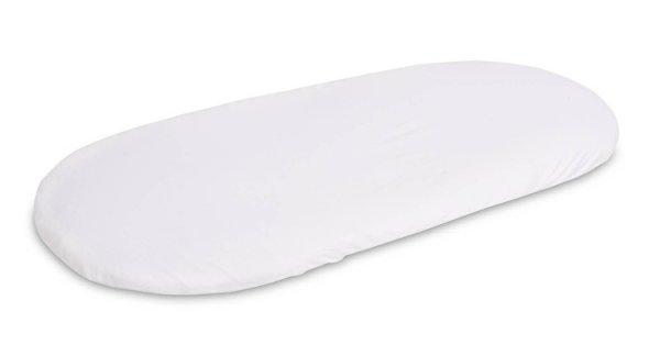 Matracvédő lepedő mózeskosárba 75*35 cm - fehér