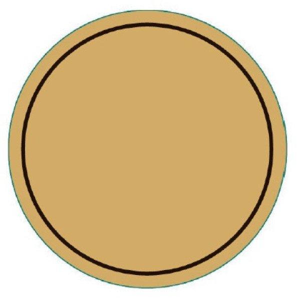 30mm körcímke - matt arany