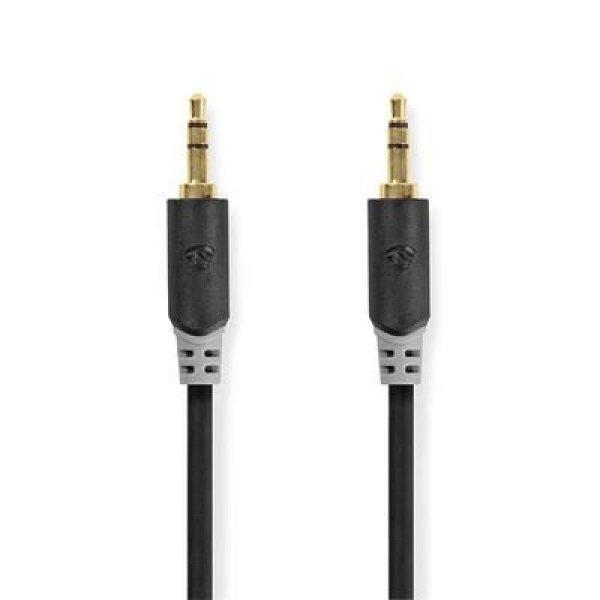Nedis CABW22000AT20 sztereo audió kábel 3,5mm sztereo jack dugó - dugó,
aranyozott, 2 m