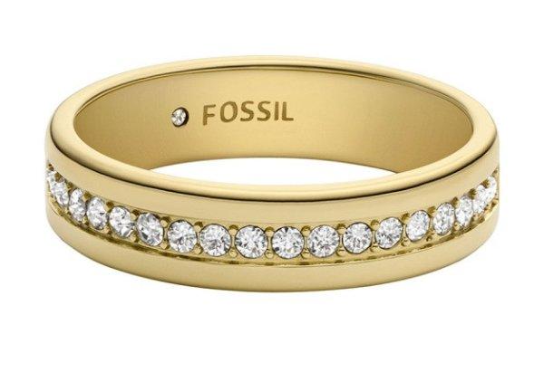 Fossil Aranyozott gyűrű cirkónium kövekkel Archival JOF01035710 52 mm