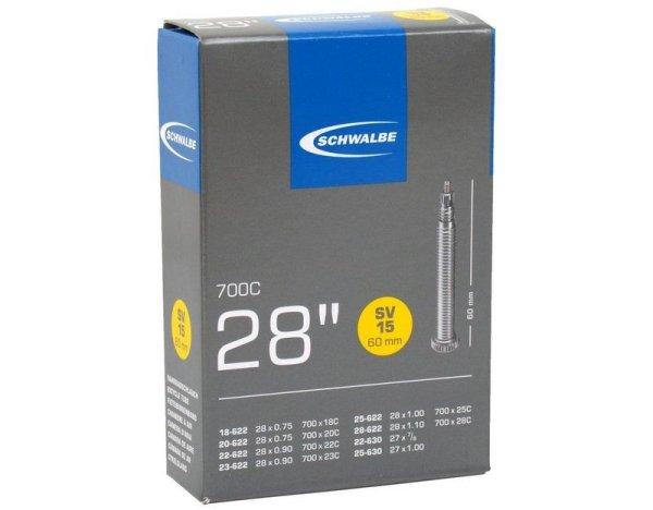 Belső gumi 700X18-28C (18/28-622/630) SCHWALBE SV15 - 60MM DOBOZOS