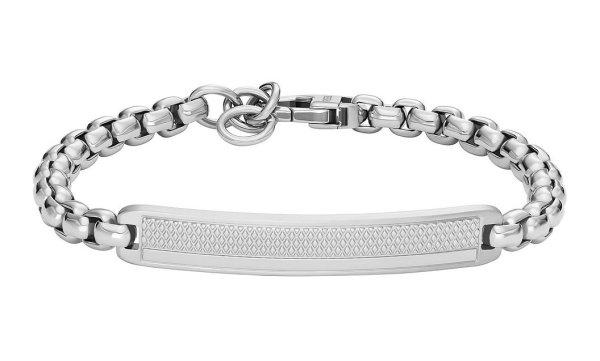 Fossil Jellegzetes férfi acél karkötő Knox JF04767040