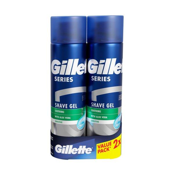 Gillette Borotválkozó zselé ajándékcsomag érzékeny bőrre 2 x 200 ml