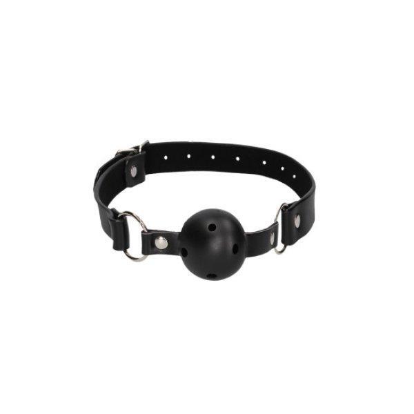 Shots Ouch! Black & White Breathable Ball Gag