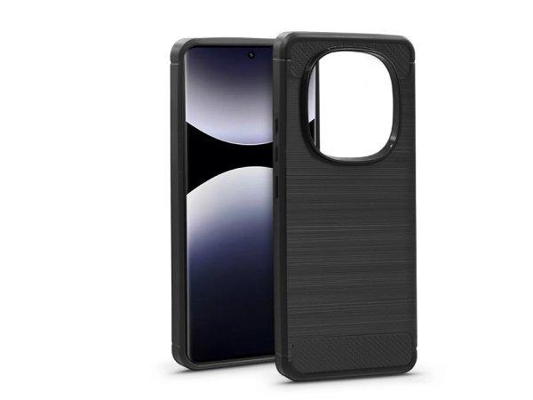 Haffner Carbon szilikon tok - Xiaomi Redmi Note 14 Pro 5G/Note 14 Pro+ 5G -
fekete
