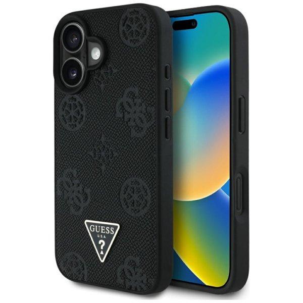 Guess GUHMP16SPGBTMK Grained Hot Stamp Peony Triangle Logo MagSafe-kompatibilis
tok iPhone 16 - fekete