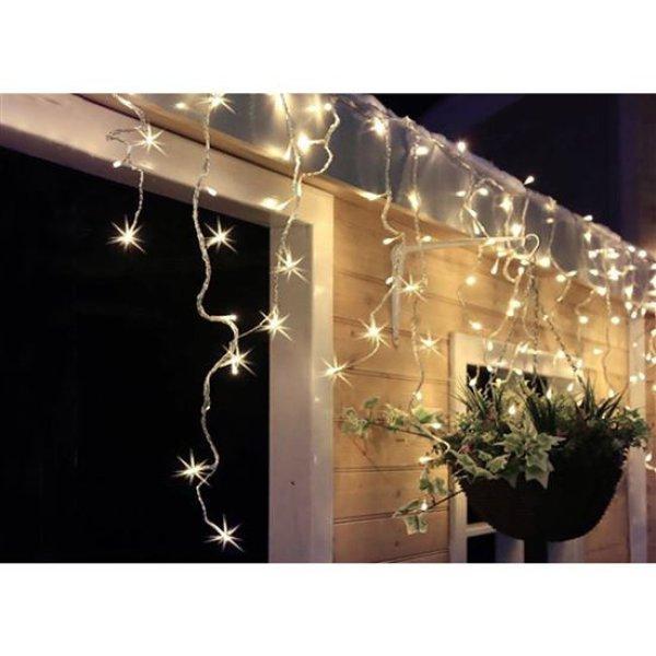 SOLIGHT 1V401-WW LED KARACSONYI FENYFUGGONY, JEGCSAPOK, 360 LED, 9M X 0,7M,
TAPKABEL 6M, KULTERI, ME