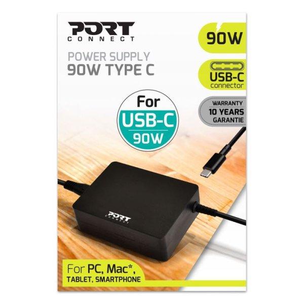PORT CONNECT NOTEBOOK ADAPTER, 90W, USB-C KONNEKTOR, 900098