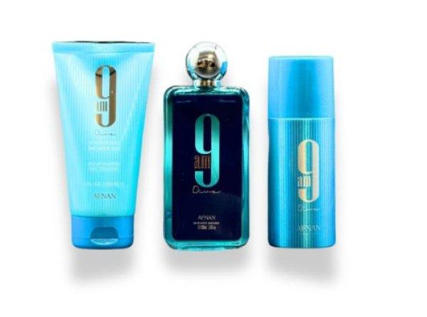 Afnan 9AM Dive - EDP 100 ml + dezodor spray 150 ml + tusfürdő 150 ml