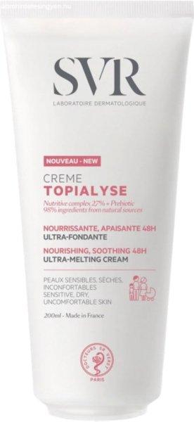 SVR Tápláló és nyugtató krém érzékeny és száraz bőrre Topialyse
(Ultra-Melting Cream) 200 ml