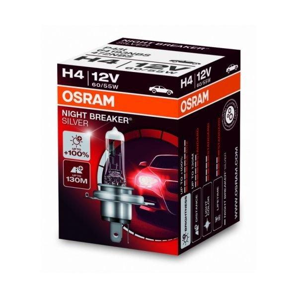 H4 12V 60/55W P43t autóizzó – Osram Night Breaker Silver
