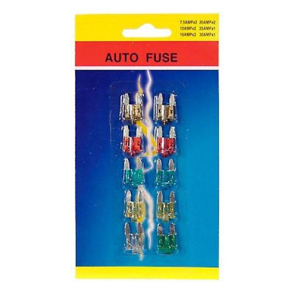 10 darabos mini késes biztosíték készlet (90359)