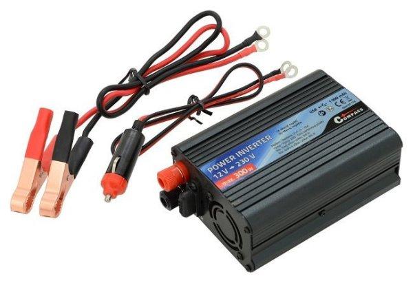 Compass feszültségátalakító 12V / 230V – 300 W