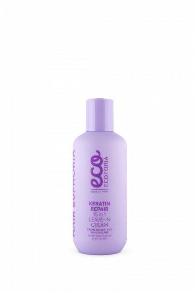 Ecoforia 15 in 1 Keratinos öblítésmentes helyreállító krém 200 ml