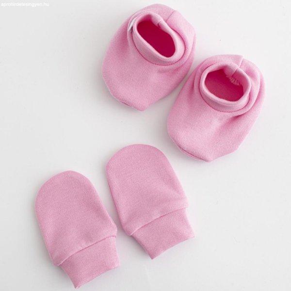Baba pamut szett-kiscipő és kesztyű New Baby Casually dressed rózsaszín
0-6m