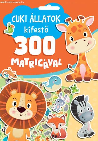 Cuki állatok kifestő - 300 Matricával