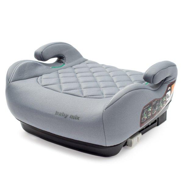 Autós ülésmagasító BABY MIX HERO Plus ISOFIX I-SIZE grey