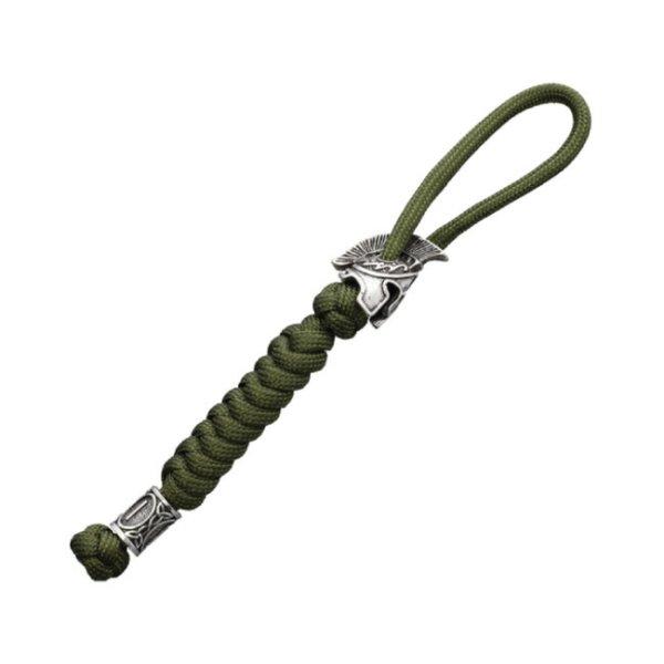WARAGOD Paracord Spartan kulcstartó Nénar, zöld