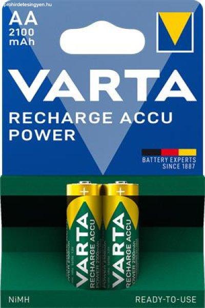 Tölthető elem, AA ceruza, 2x2100 mAh, előtöltött, VARTA "Power"