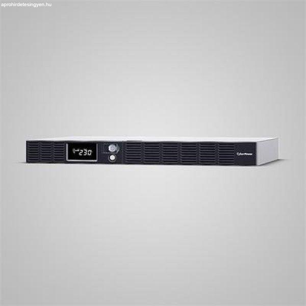 CYBERPOWER UPS OR1000ERM1U (6xIEC C13) 1000VA 600W 230V RACK szünetmentes
tápegység + USB, LINE-INTERACTIVE