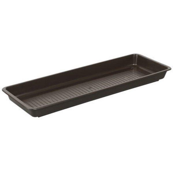 Garden saucer for window box brown length 100 cm