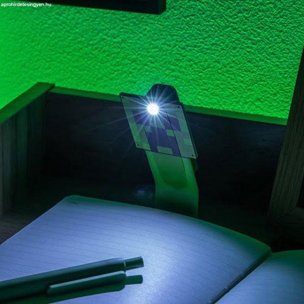 Minecraft Creeper könyvjelző és lámpa