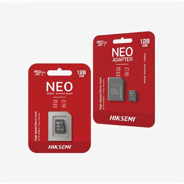 HIKSEMI Memóriakártya MicroSDHC 32GB Neo CL10 92R/15W UHS-I V10 + Adapter
(HIKVISION)