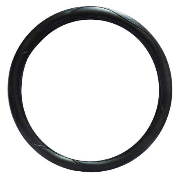 Kormányvédő műbőr fekete 39-41cm j-43130 ap00129 felszerelés
