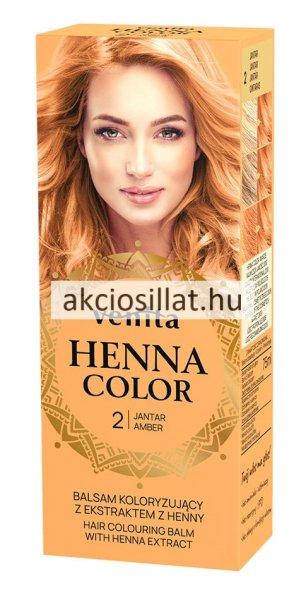Venita Henna Color gyógynövényes krémhajfesték 75ml 2 Borostyán