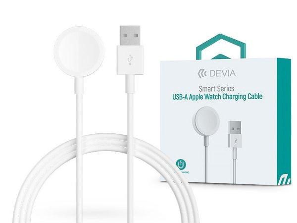 Devia Smart Series mágneses töltőkábel Apple Watch-hoz + USB-A kábel -
fehér